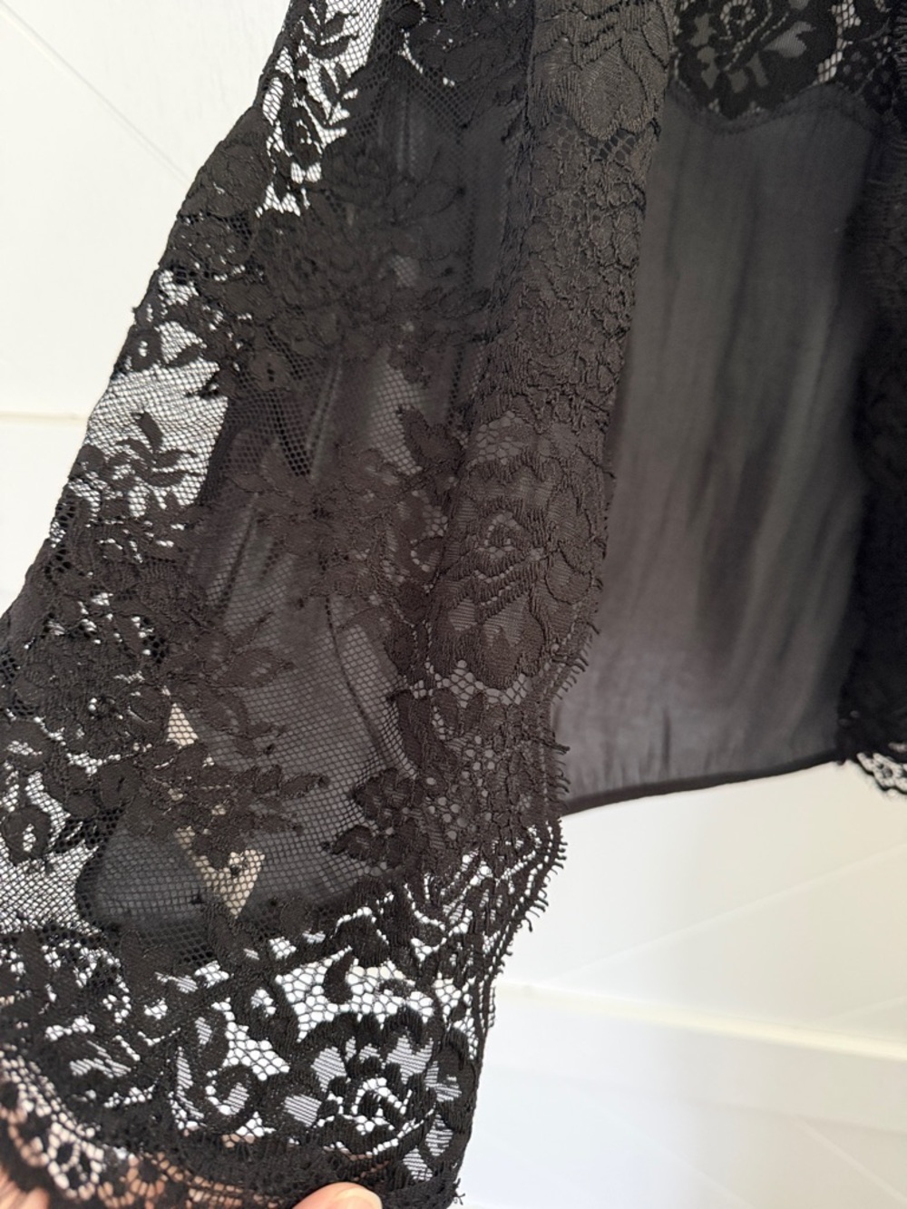 Free People Split Back Lace Top - Picture 3 of 4